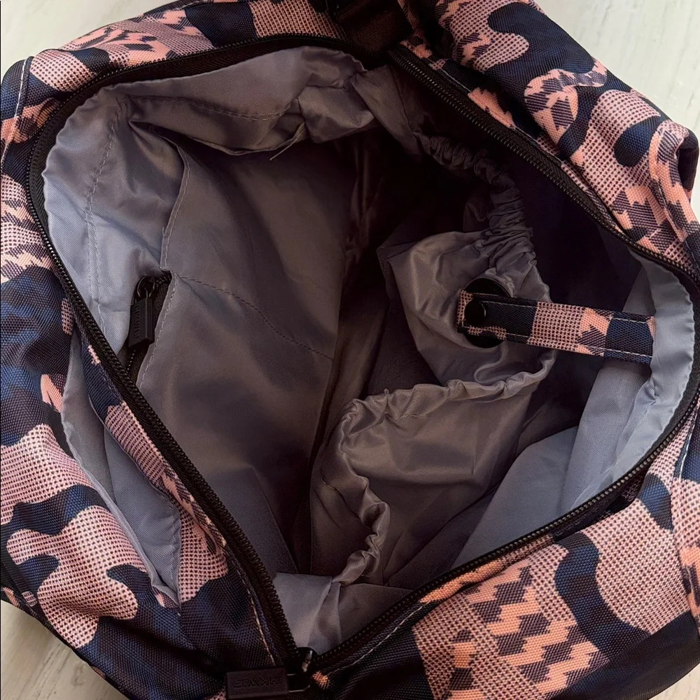 IHKWIP Everyday Shopper Tote with Crossbody Strap Pink and Blue Blush Camo